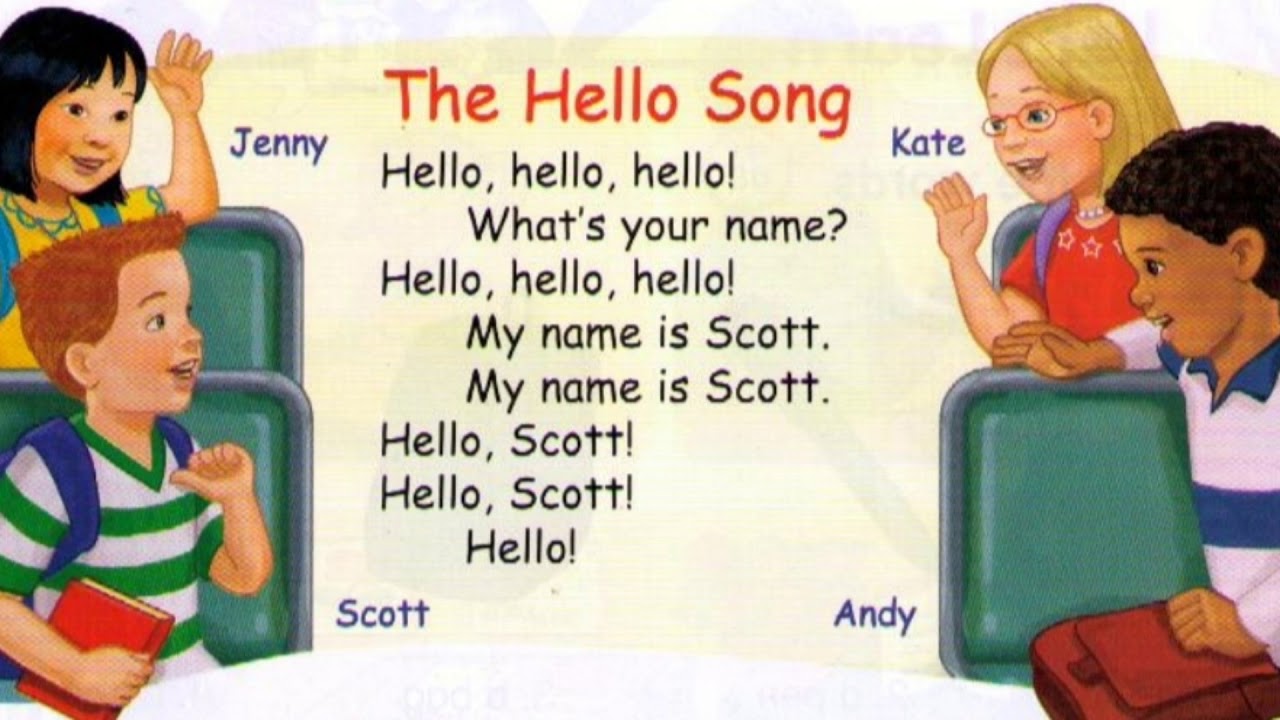 Learn english Let's go Unit1-b Hello song
