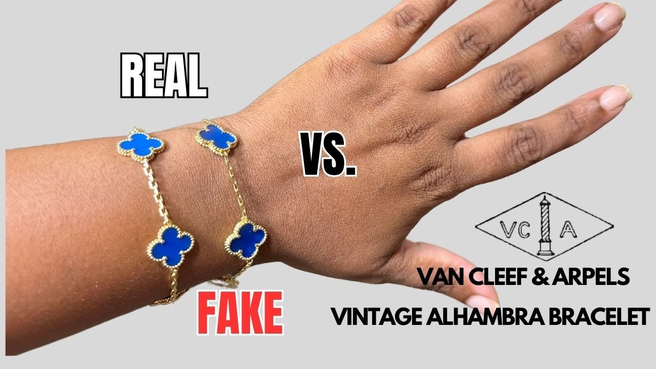 (Real Vs. Fake): Van Cleef & Arpels Vintage Alhambra Bracelet! Let's Compare my VCA to a FAKE one.