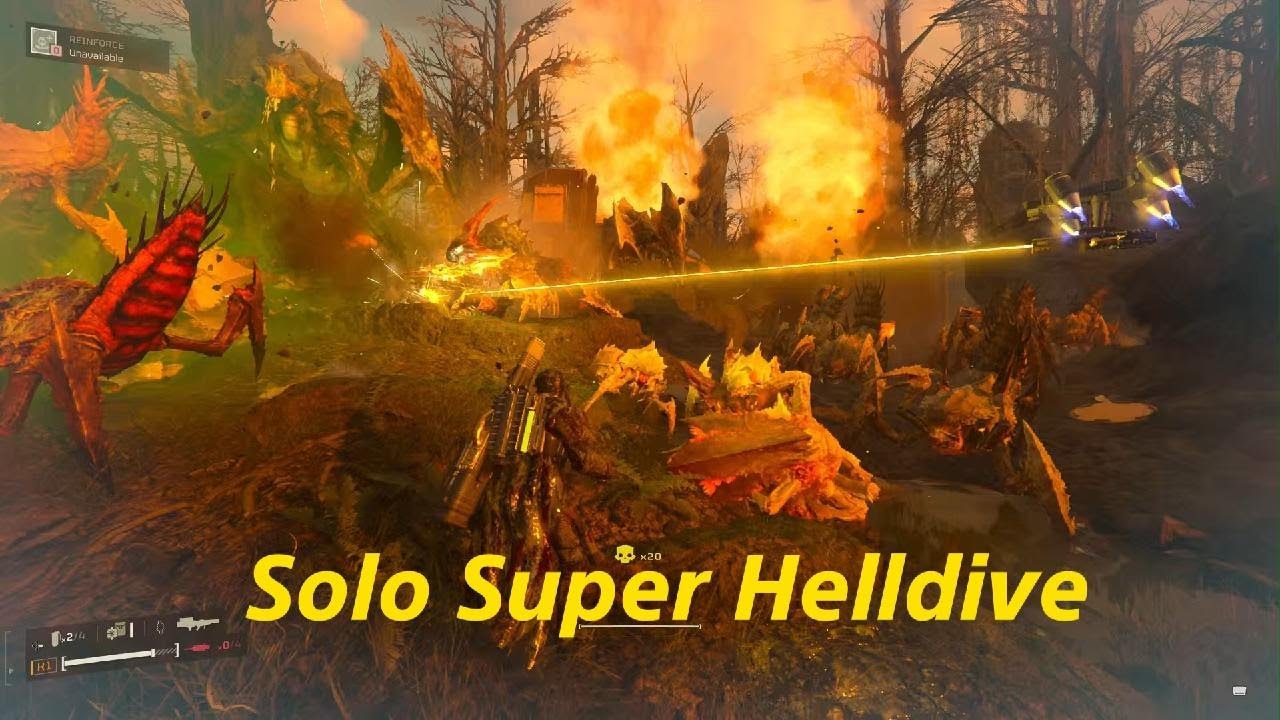 HELLDIVERS 2 Solo D-10 Bugs