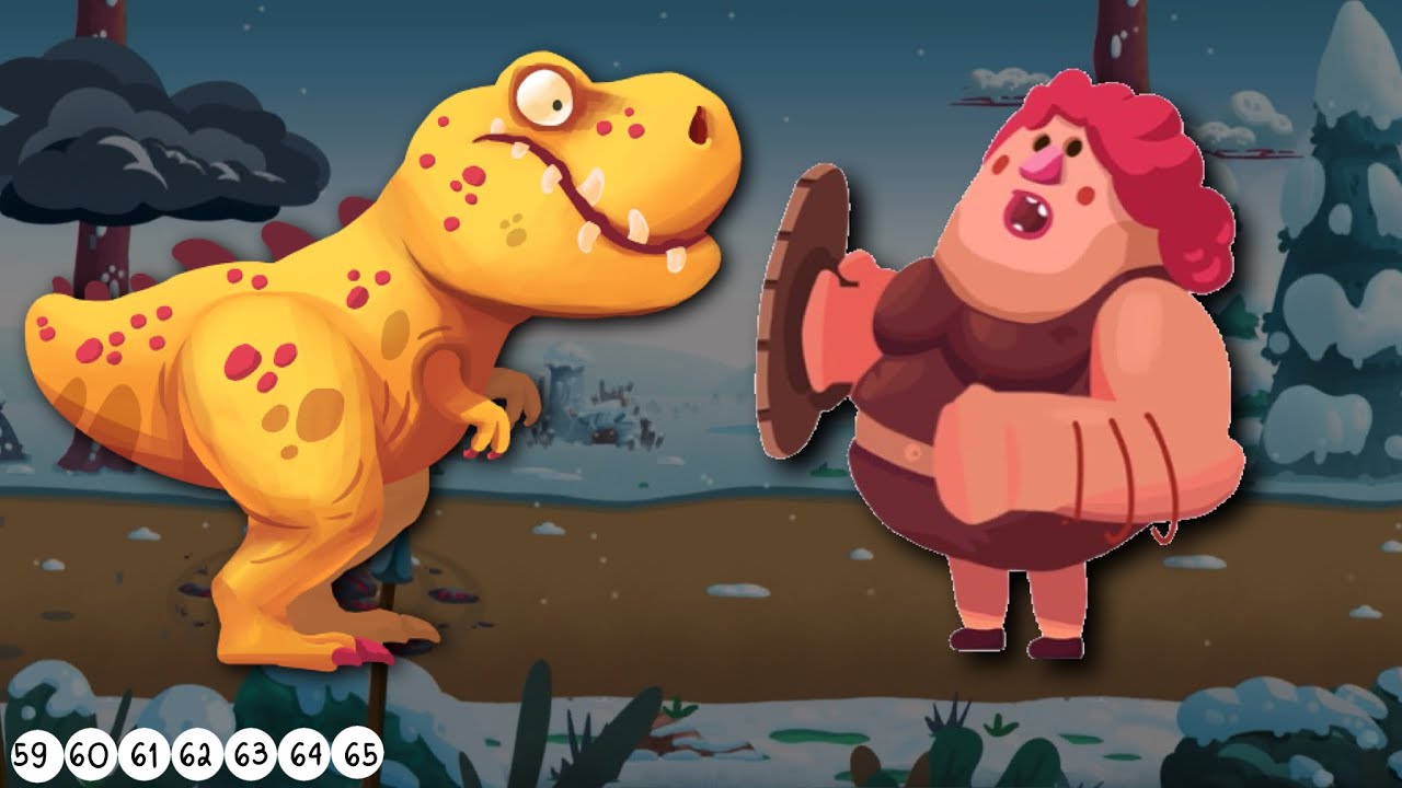 Dino bash T Rex only gameplay 2022 (59-65 levels)