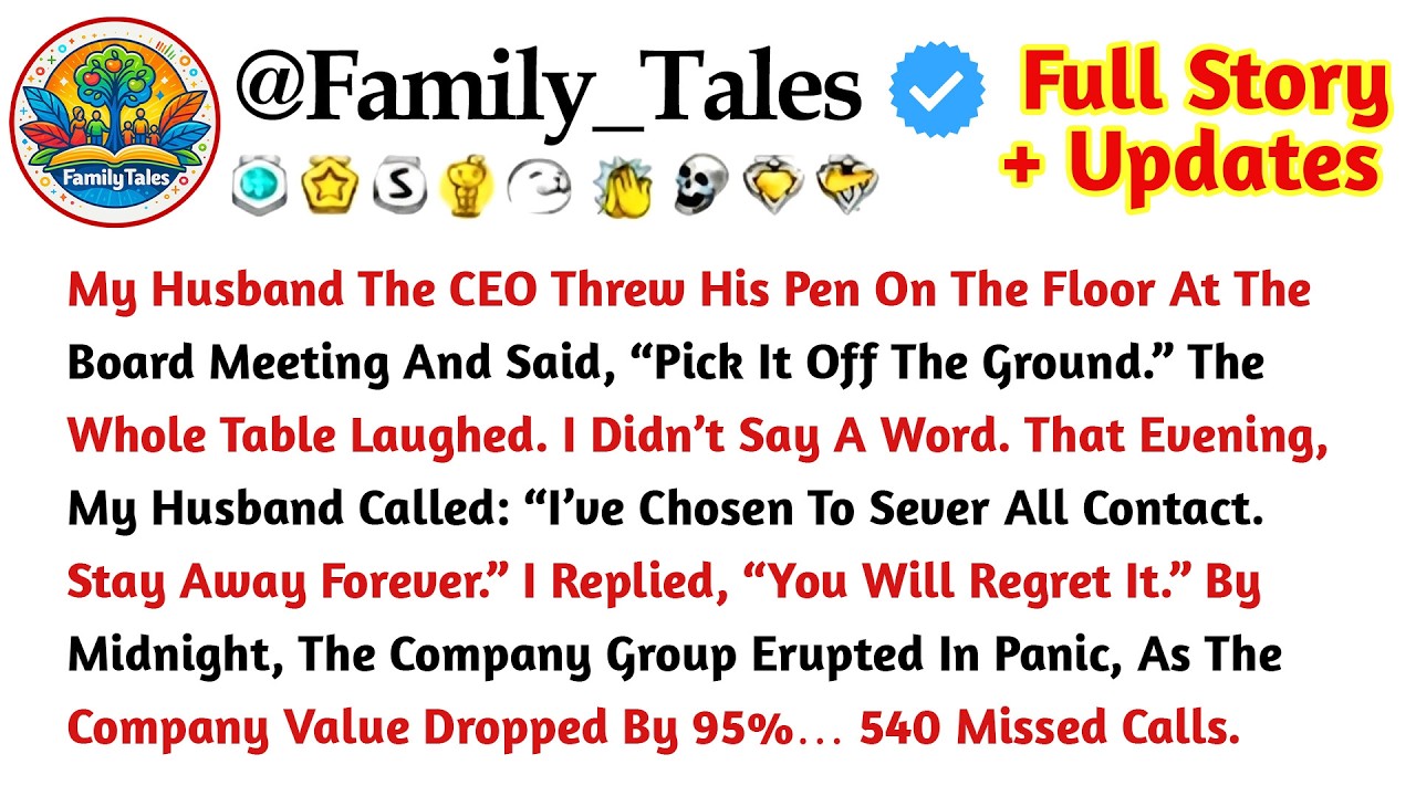My CEO Husband Dropped His Pen In A Board Meeting And Ordered Me To Pick It Up… By Midnight His $3.2