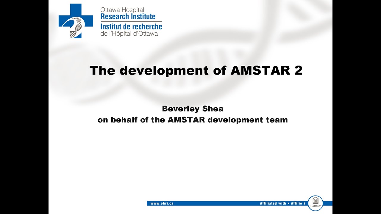 2021 03 16 Cochrane SA Webinar: AMSTAR 2