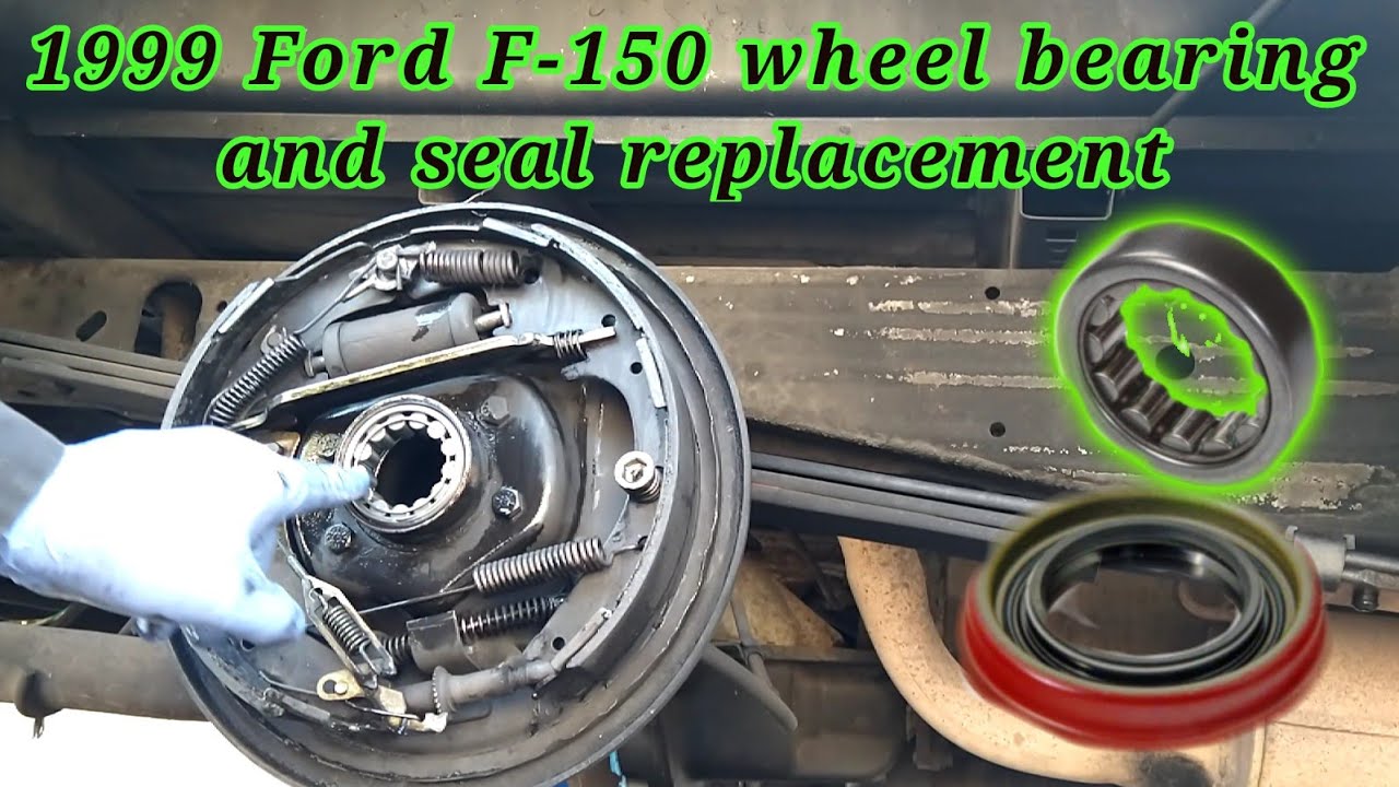 1999 ford f-150  Cómo cambiar el balero y el sello de atrás (wheel bearing and seal replacement)