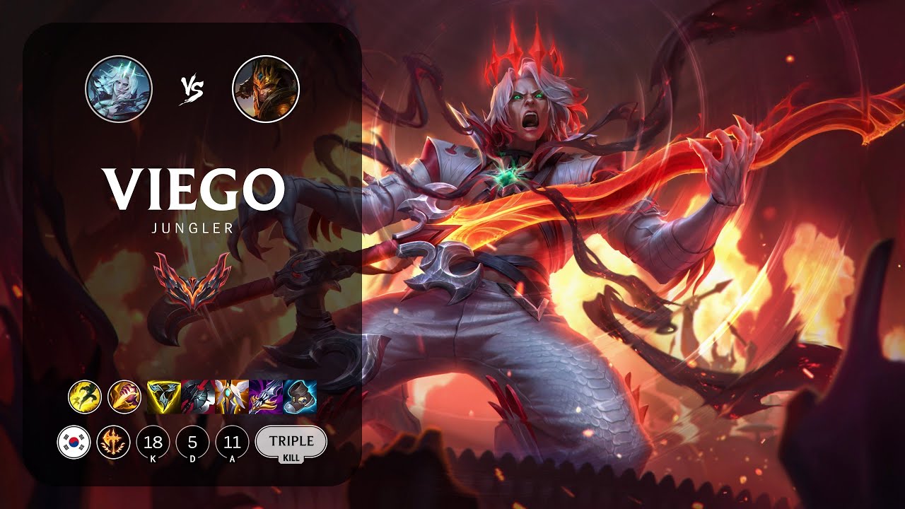 Viego Jungle vs Jarvan IV - KR Grandmaster Patch 13.18