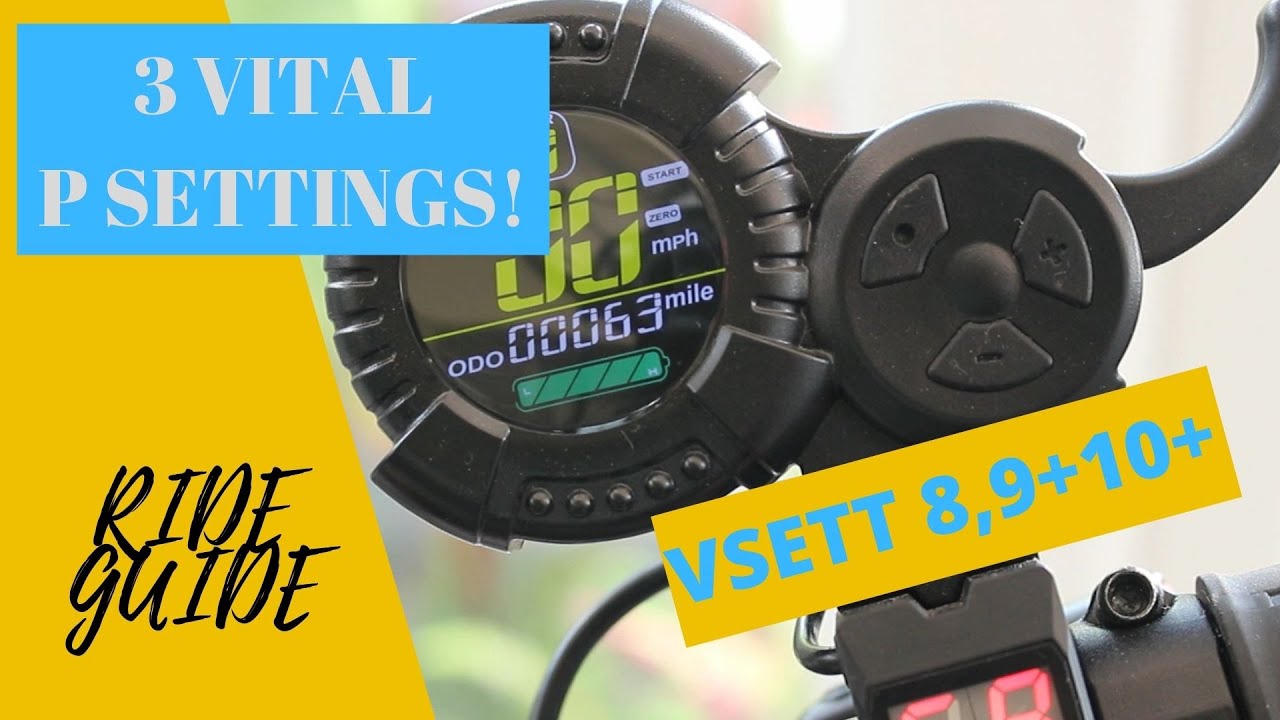 RIDE GUIDE ---3 VITAL VSETT 8,+9,10+,11+ P SETTINGS---HOW TO CHANGE YOUR P SETTINGS