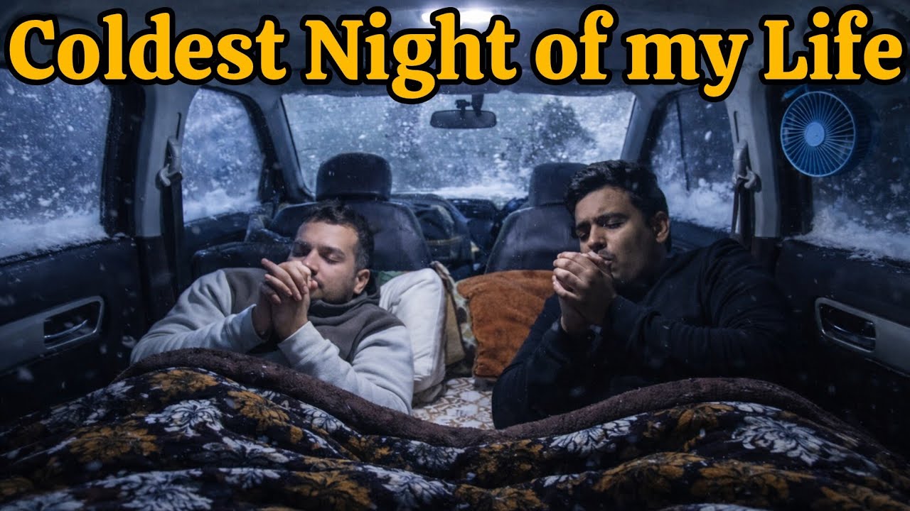 –19°C Freezing Night in a Car Bed Setup 😱 | Survival Test