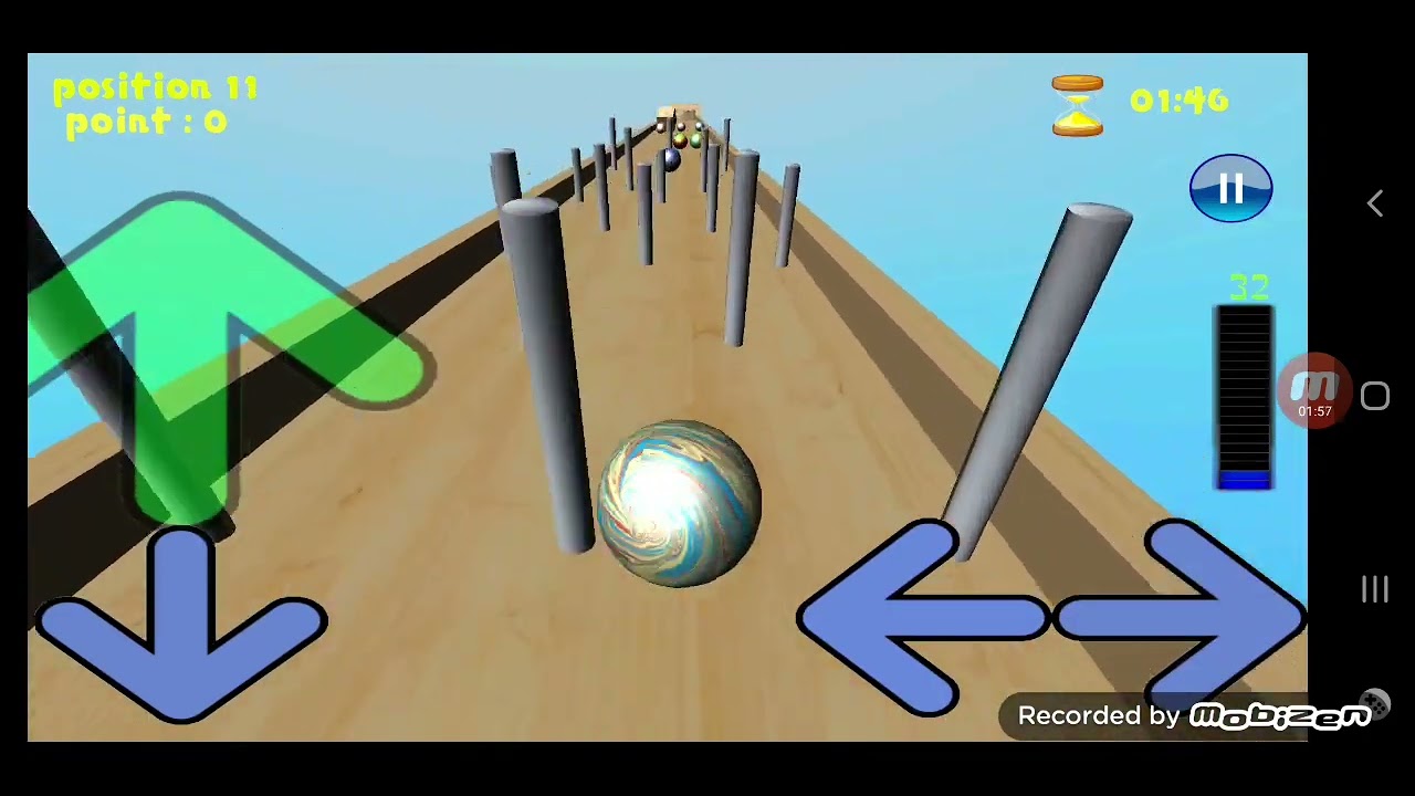 Marble Ball 3d Letter A