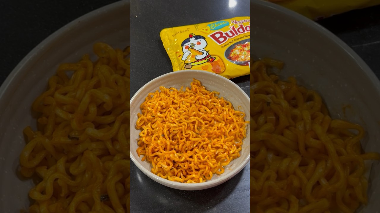 Buldak Cheese Hot Chicken Ramen #samyang#buldak #youtubeshorts#buldak#ramen#spicy#noodles#shorts