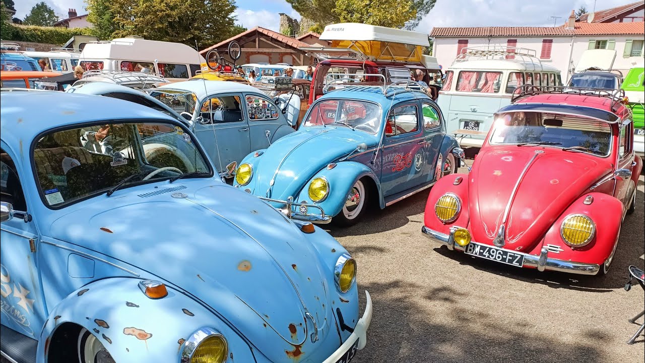 Clisson Vintage 2023 !!. Cox, Combi, Buggy et Porsche coloré a volonté !!!.