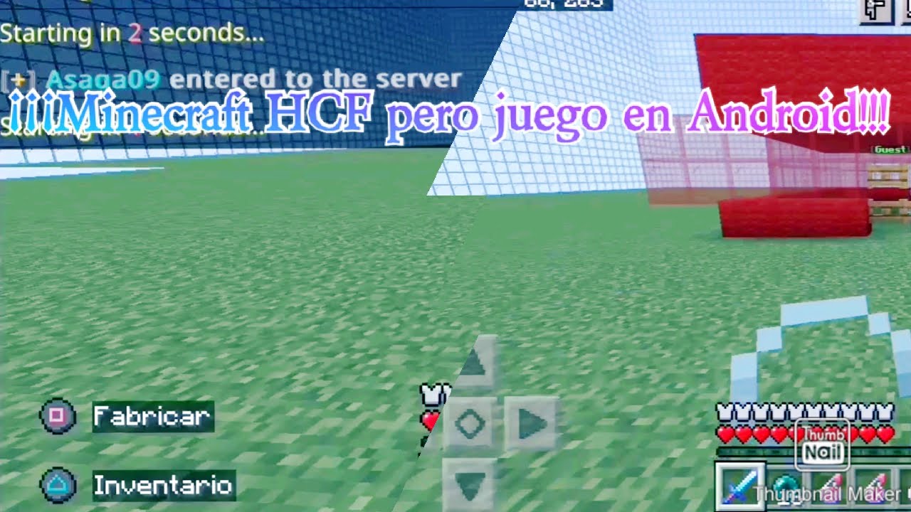 ¡¡¡Jugando Trapping HCF pero en Android y Android con Mando!!! | Minecraft pe/bedrock | Infinity
