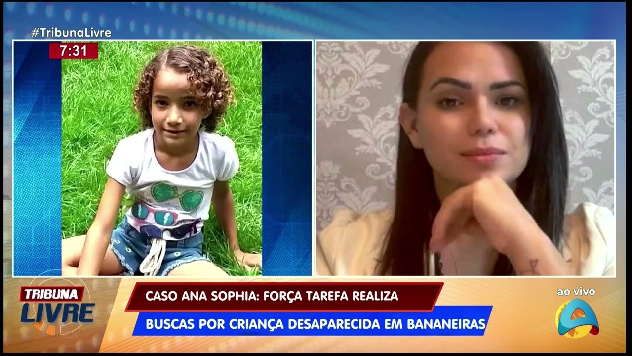 Tribuna Livre - Caso Ana Sophia: força tarefa realiza buscas por criança desaparecida em Bananeiras