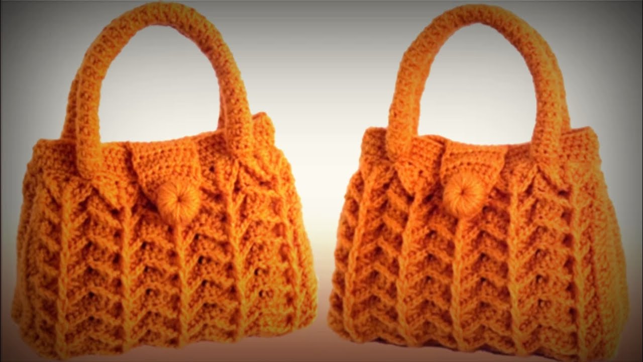 New crochet bag design/crochet purse tutorial in Hindi/crosia bag ka design
