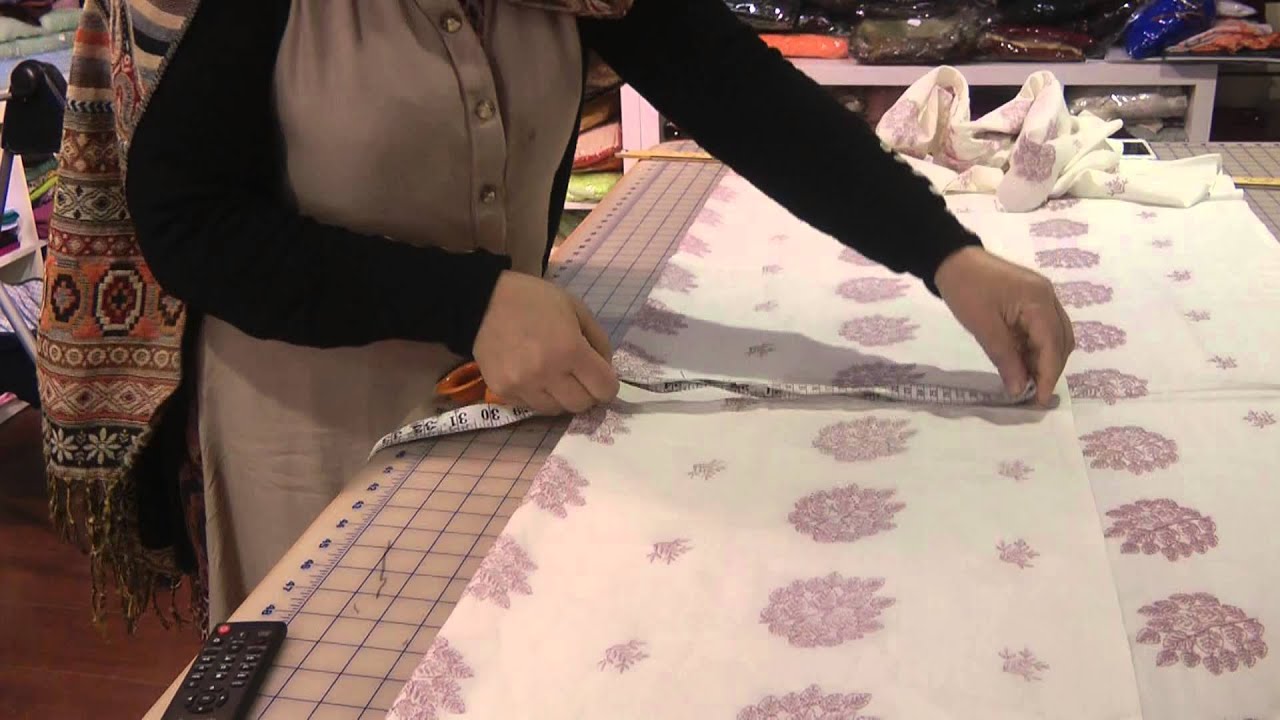 cutting simple kameez