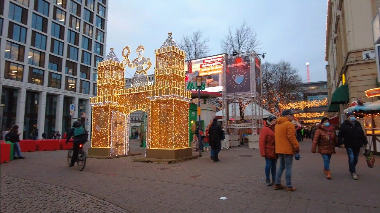Evening Walking Tour Magdeburg | Visit Magdeburg | Magdeburg Sch&ouml;ne Stadt | City Walk 4K