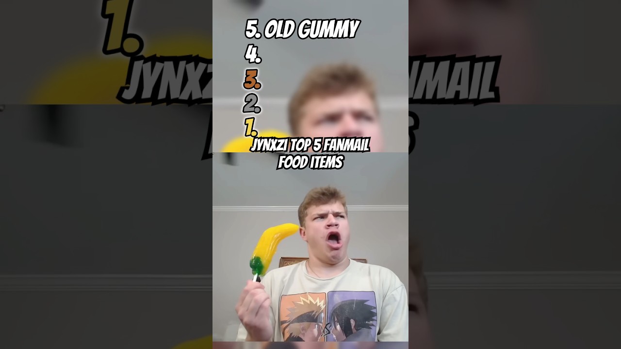 Jynxzi top 5 fanmail food items