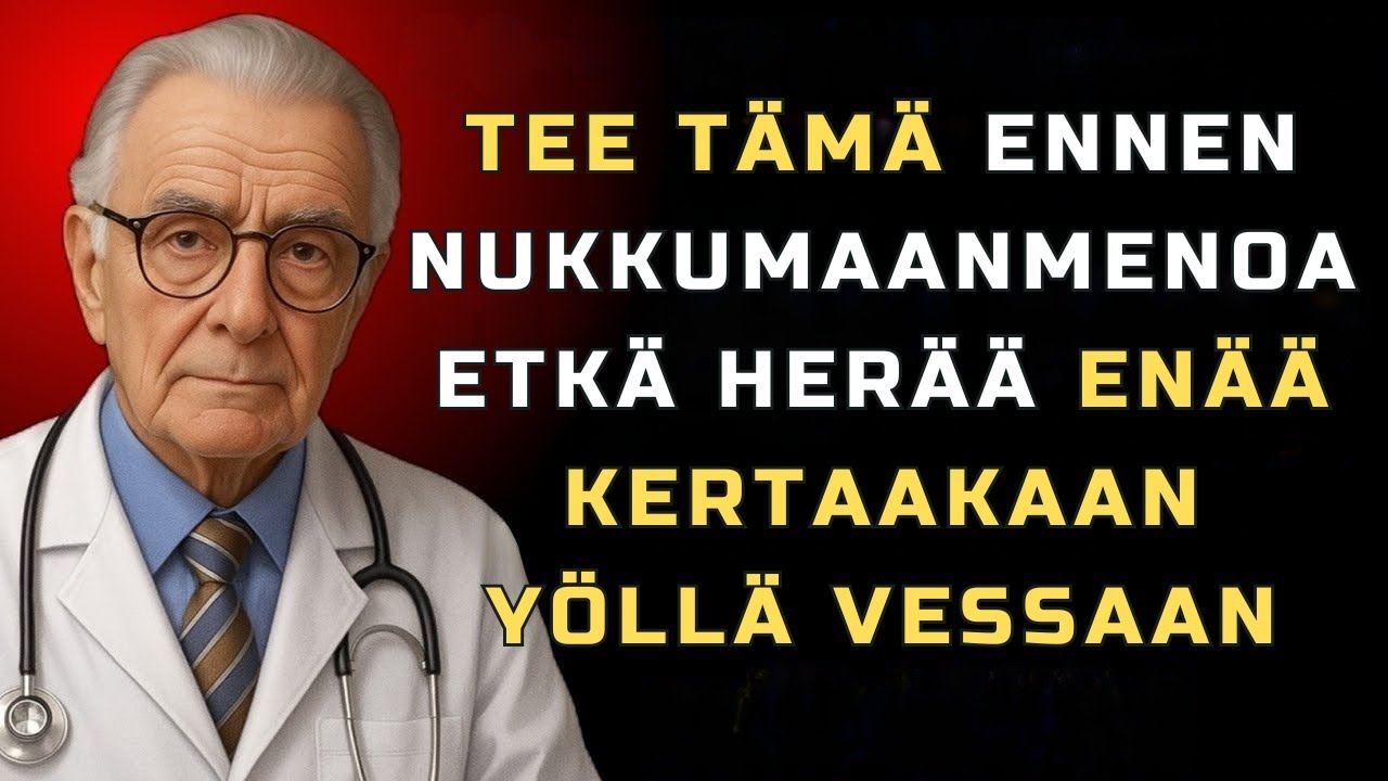 Seniorit: Tee tämä ennen nukkumaanmenoa – et enää herää yöllä vessaan!