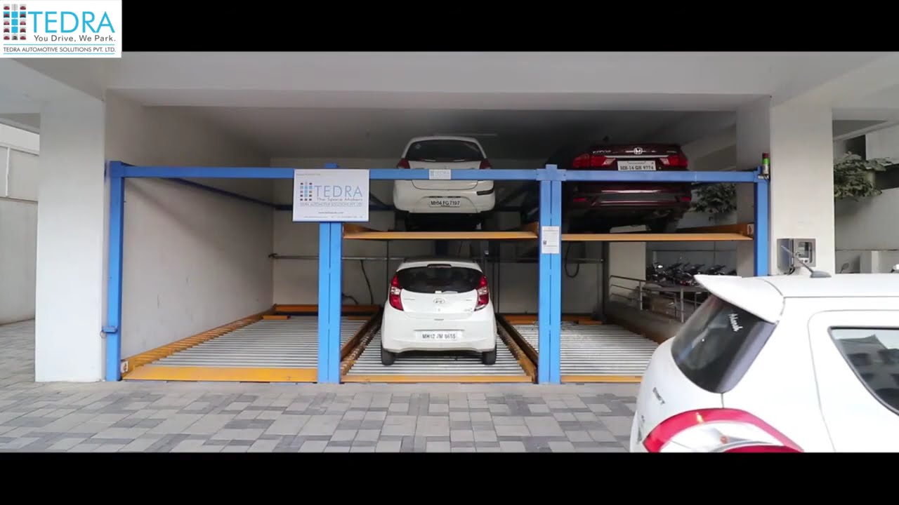 3 Level Hydraulic Puzzle Parking Pit Type - Tedra Automotive Solutions