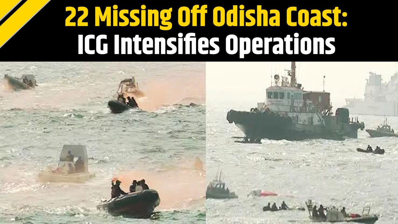 Odisha News: ICG Intensifies Search & Rescue As Panama-Flagged Ship Sinks Off Paradip