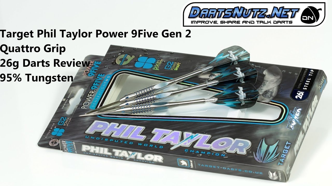 Обзор дротиков Target Phil Taylor Power 9 Five Gen 2 Quattro 26g