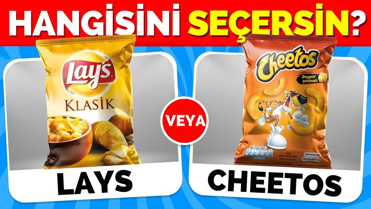 Hangisini Tercih Edersin? Atıştırmalıklar 🍟🍫 & Abur Cubur Özel 🍕🍭