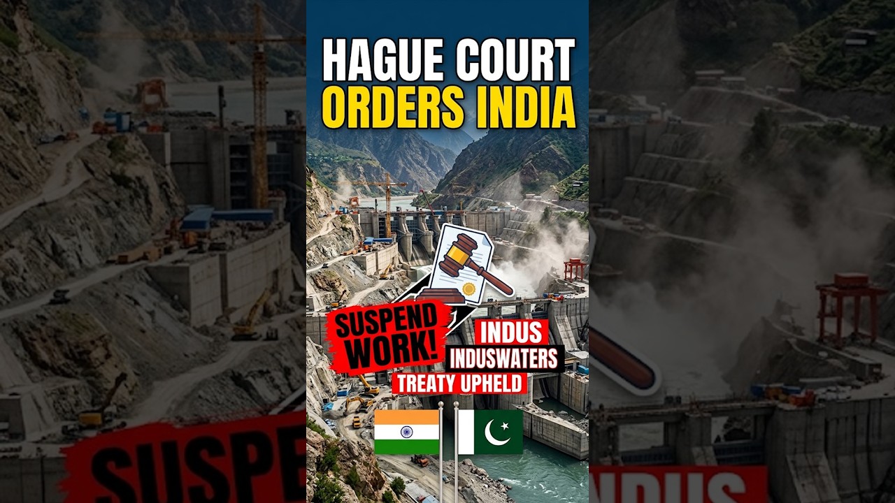 Hague court orders India | uphold Indus Waters Treaty | suspend work on its hydropower project