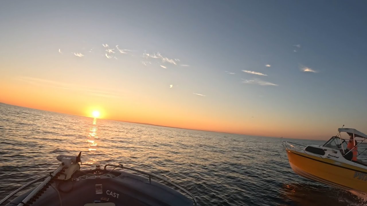 Fishing off Cape Moreton in my new boat with Hicksy.