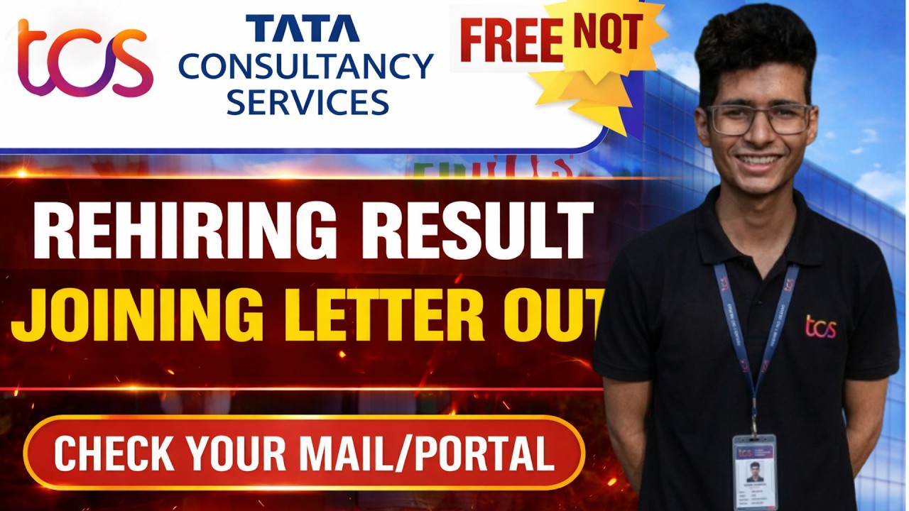 TCS Big Breaking News |TCS Joining Letter Out |TCS Re-Hiring Candidates| Roles & Responsiblities .