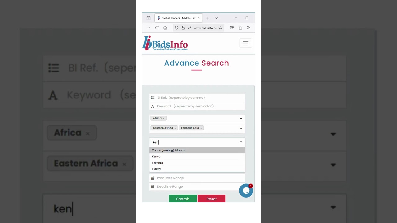 How to search for Tenders on Bidsinfo.com #procurement #tenders #globaltenders