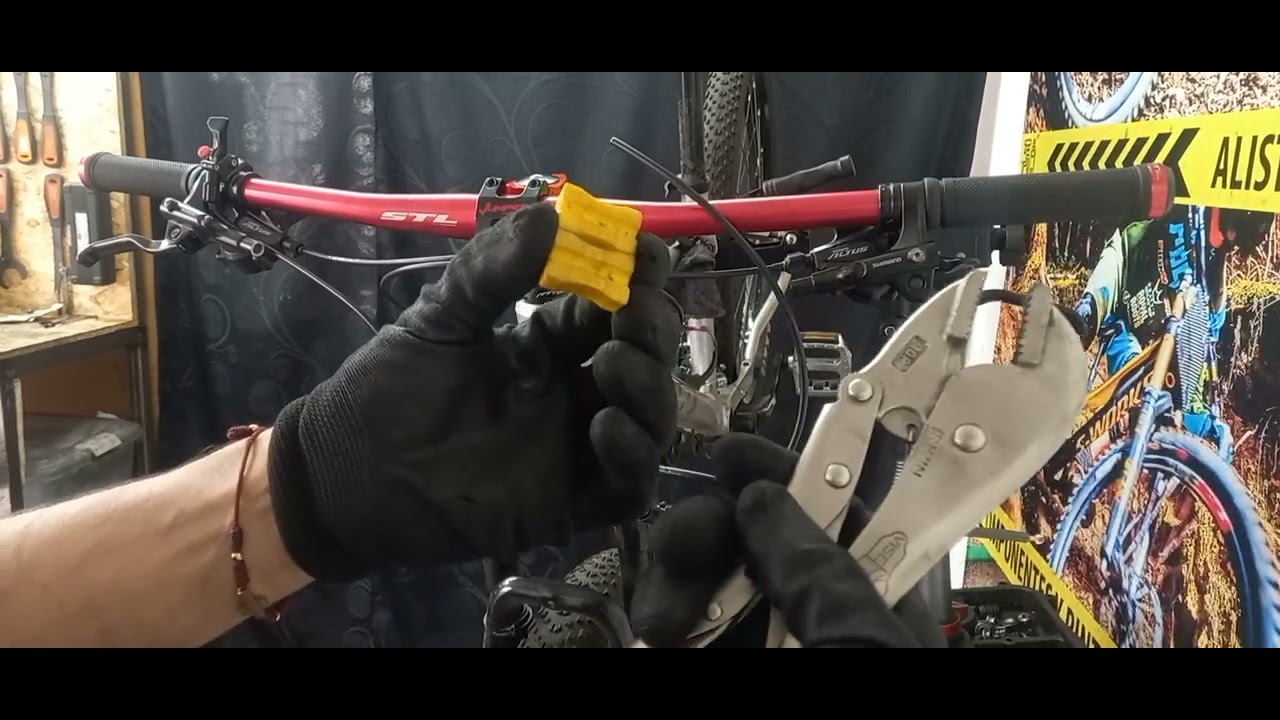 Como cortar mangueras de freno hidráulico Shimano mt200 