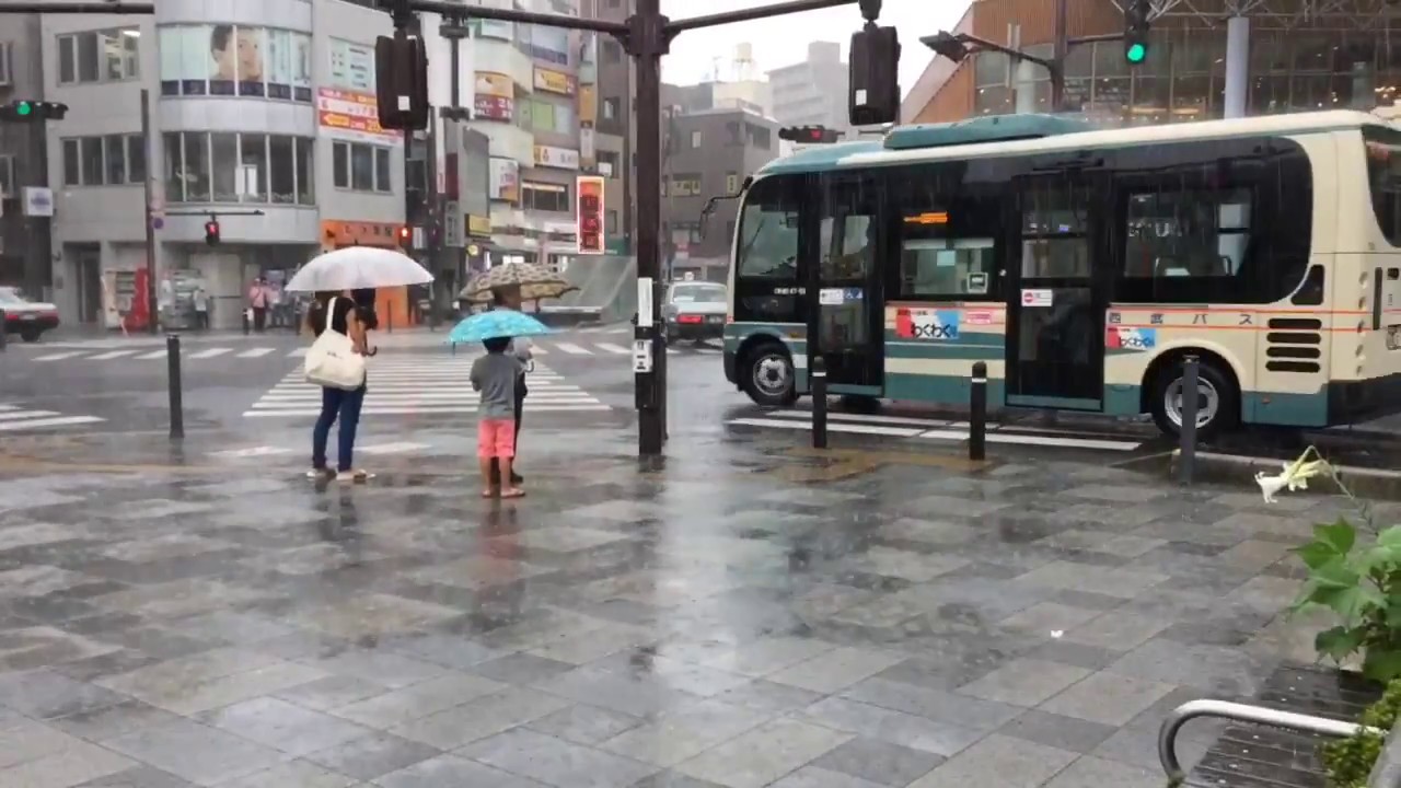 ASMR Japan Rain Walk 2017.08.15 Tokyo suburb anime sleep relax focus meditate relax music