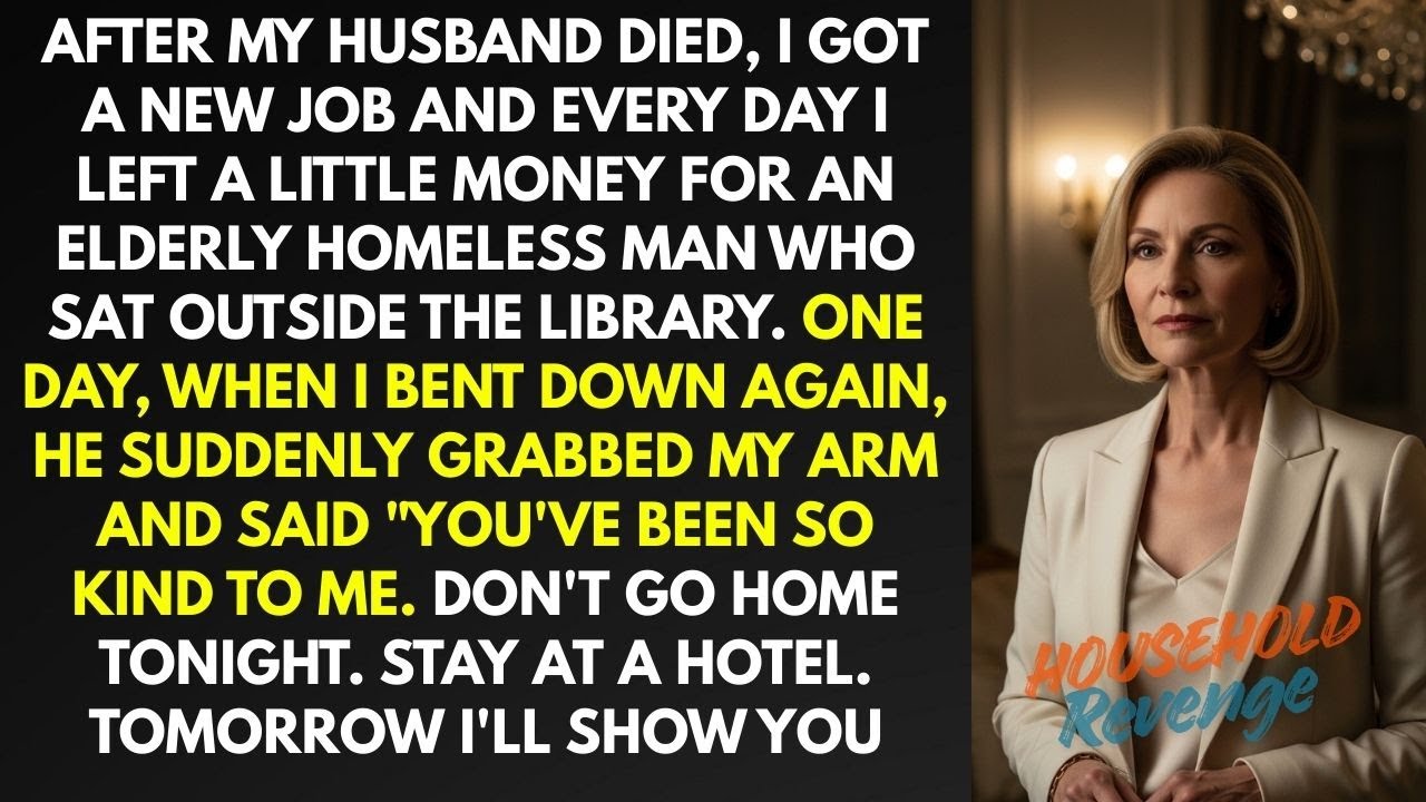I gave the homeless man some change every day. One day he grabbed my arm and said, 