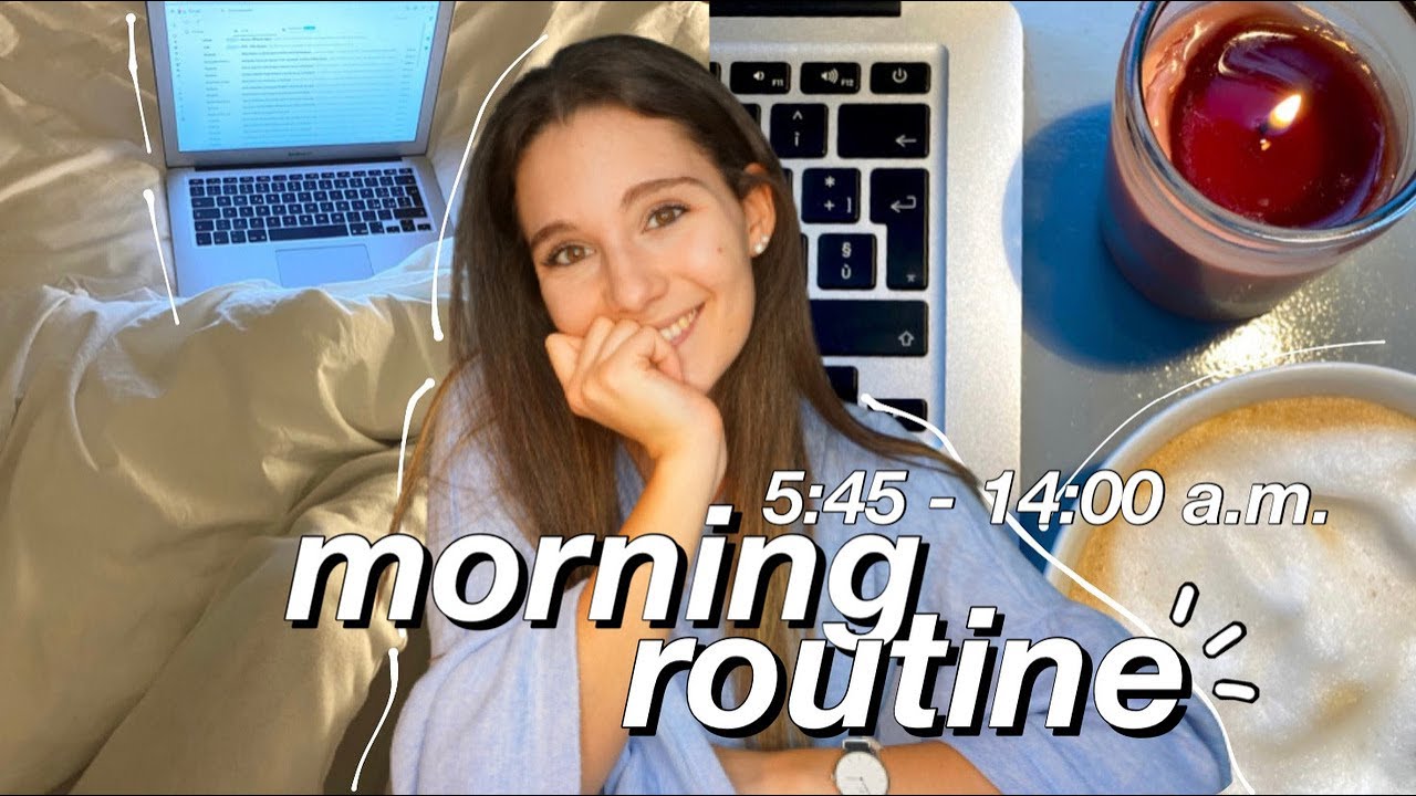 MORNING STUDY ROUTINE⏰ 5:45 - 14:00 a.m.