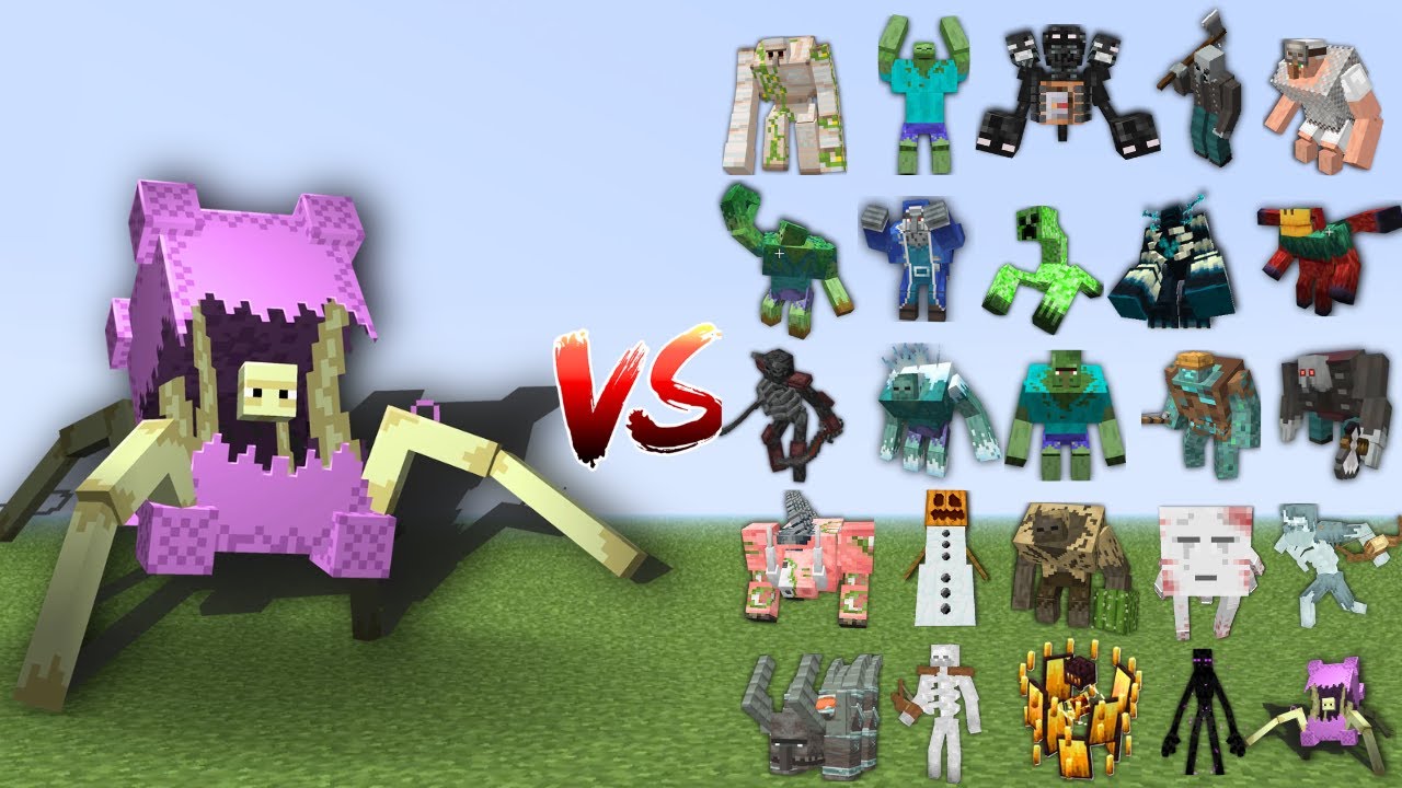 Mutant Shulker vs All Mutant Mobs in Minecraft Mob Battle