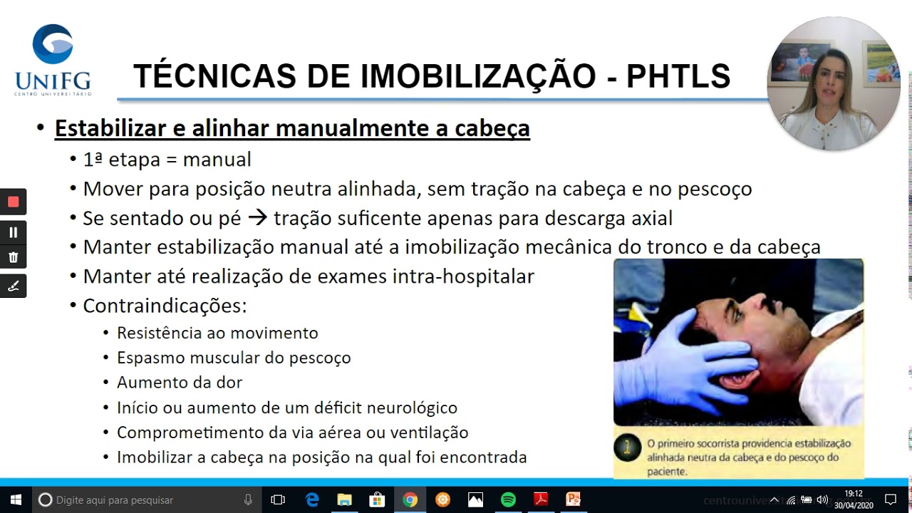 Técnica de Imobilização - PHTLS - parte 1