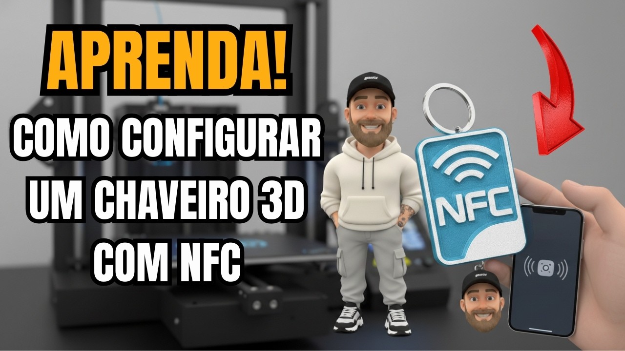 COMO CRIAR E CONFIGURAR UM CHAVEIRO EM 3D NFC - TUTORIAL CONFIGURAÇÃO NO APP + FATIADOR