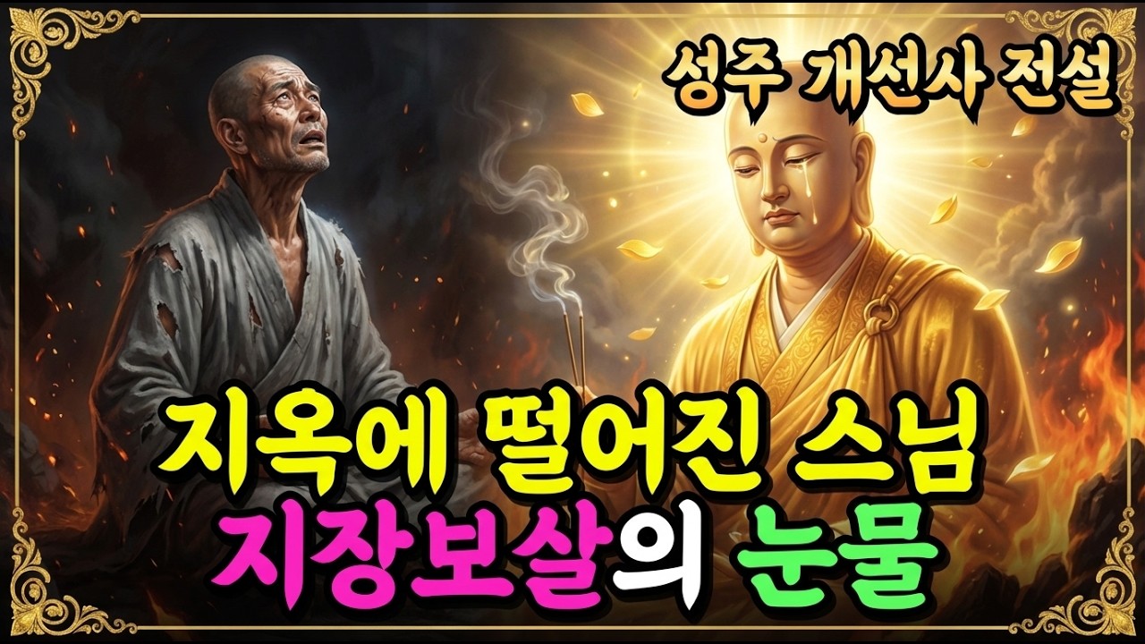 [불교이야기] 지옥에 떨어진 스님 앞에 나타난 지장보살, 왜 눈물을 흘렸을까?ㅣ성주 개선사 전설ㅣ자면서 듣는 불교이야기ㅣ불교소설