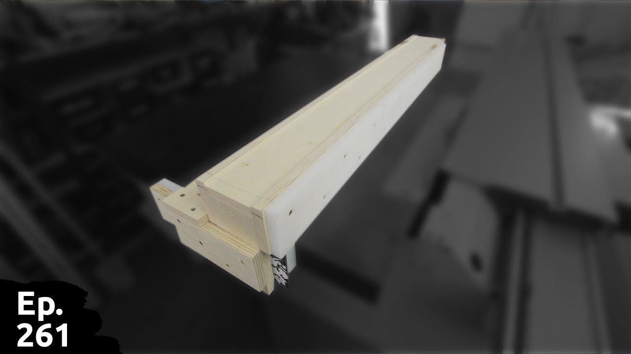 fabrication d'un guide de d&eacute;coupe custom pour scie circulaire sur table - Ep261