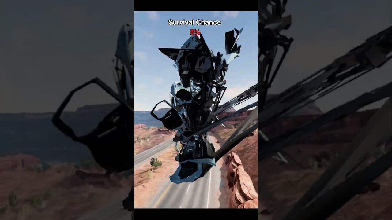 which of these cars can survive an instant 600 MPH acceleration? 🏎️🛣️ #carchallenge #beamngdrive