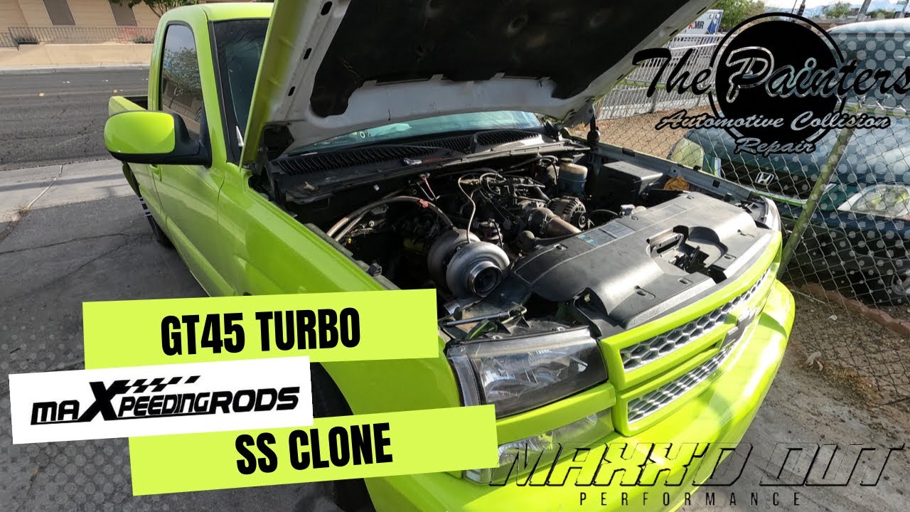 NEW GT45 TURBO ON THE SILVERADO @MaXpeedingRods