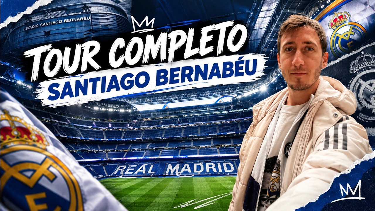ASÍ es el TOUR del ESTADIO SANTIAGO BERNABÉU 🏟️ BANQUILLOS, VESTUARIOS y ZONAS INTERACTIVAS 🔥 2025