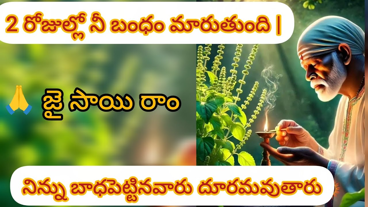 2 రోజుల్లో నీ బంధం మారుతుంది | Sai Baba Powerful Message | Jai Sai Ram