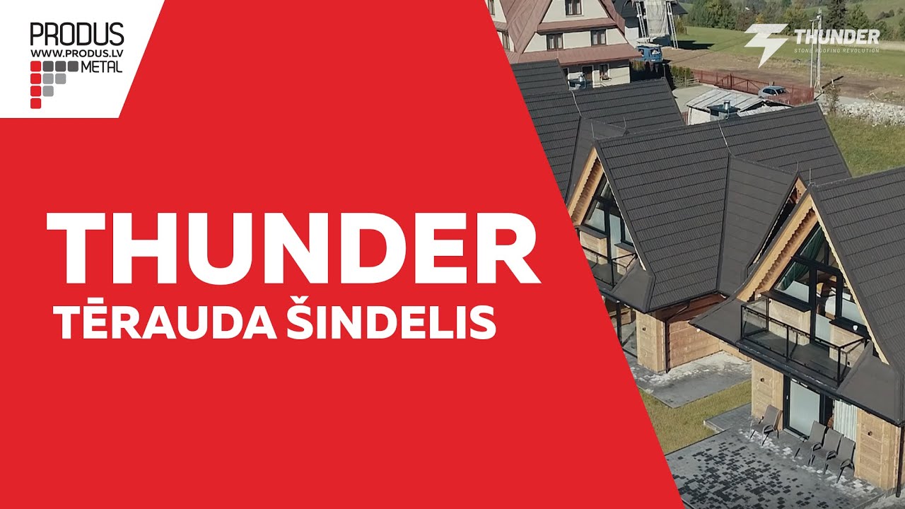 Produs Thunder Blachotrapez Metāla jumti Tērauda jumti Metāla jumtu segumi Skārda jumti &scaron;indeļa