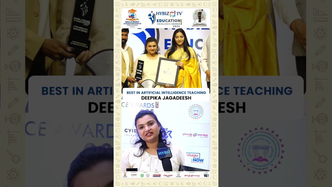 Best in Artificial Intelligence Teaching | Deepika Jagadeesh | Hybiztv Education Awards 2025