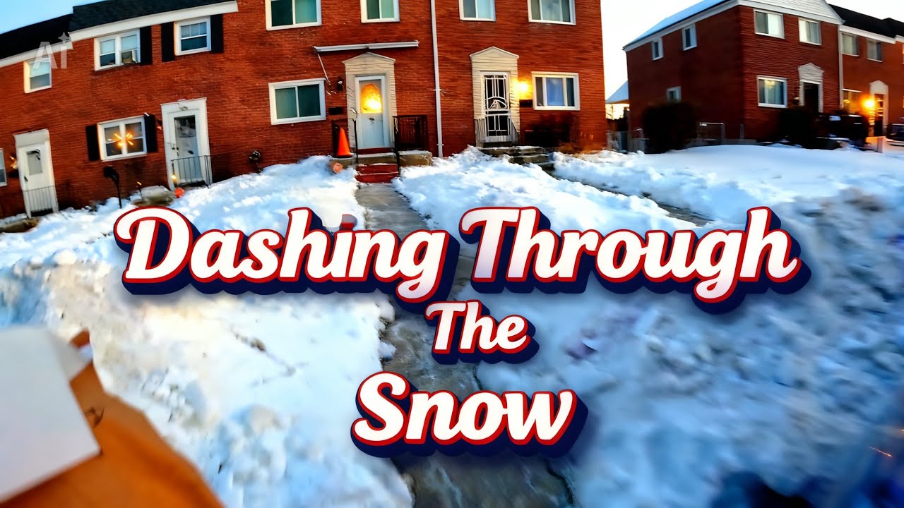 DoorDash and GrubHub Delivery In Snow And Ice