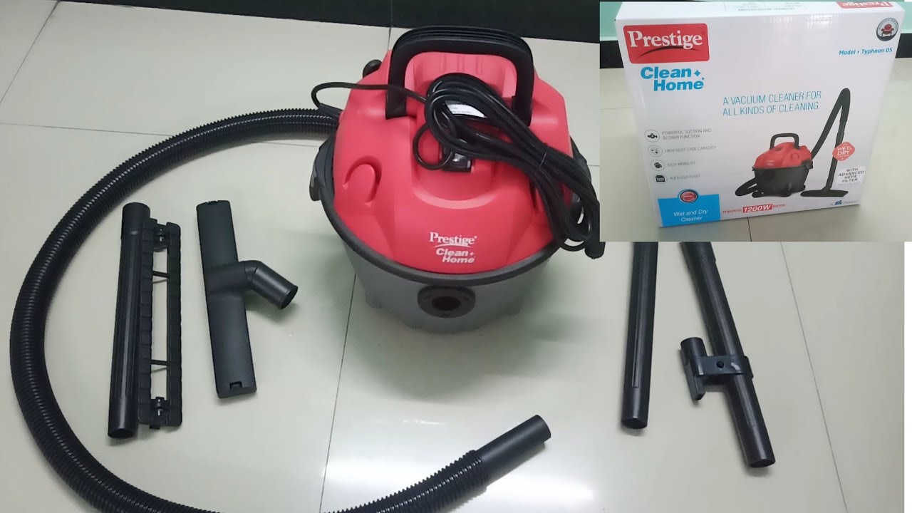 Prestige Clean Home Typhoon 05 Wet & Dry Vacuum Cleaner Unboxing and Review in Telugu/Best In Budget