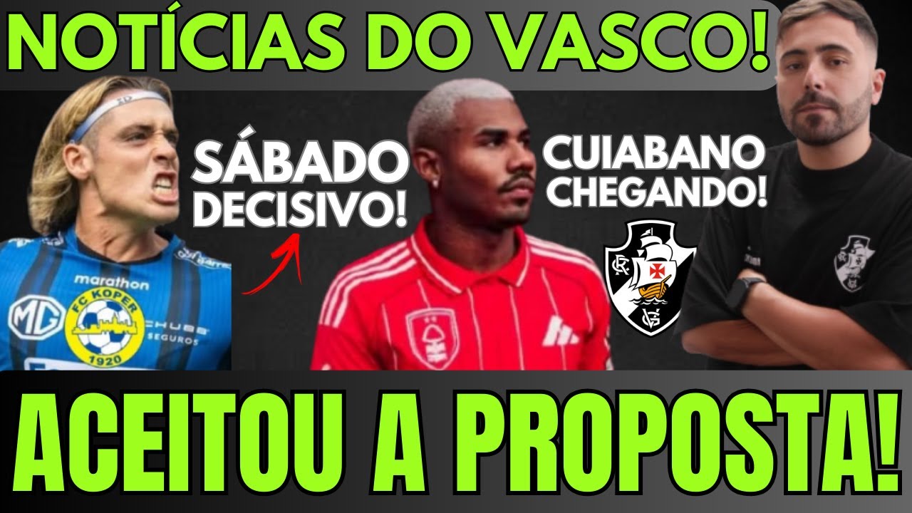 REFORÇOS CHEGANDO: CUIABANO ACEITOU A PROPOSTA DO VASCO E SPINELLI PODE FECHAR NESTE SÁBADO!