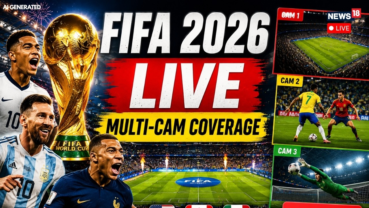 FIFA 2026 World Cup LIVE: Non-Stop Coverage LIVE From Ground | Goals, Highlights & Standings | N18G
