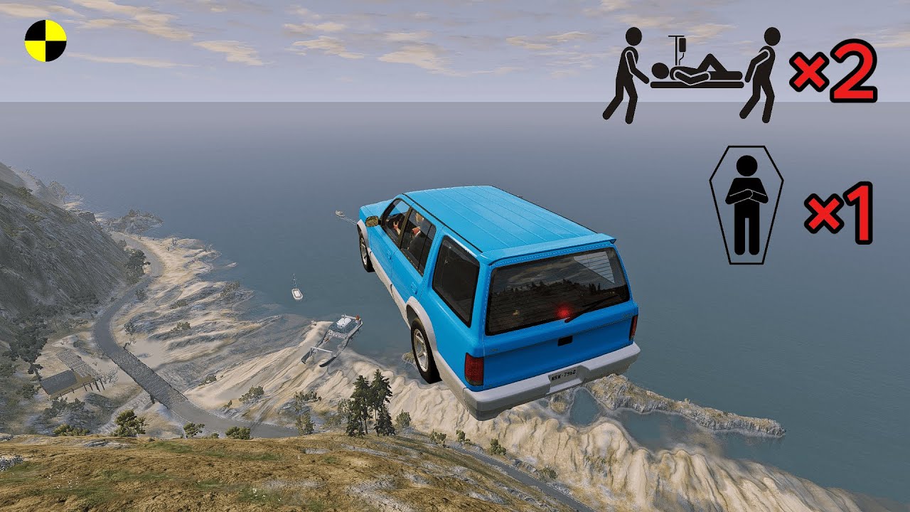 Realistic High-Speed Car Crashes in BeamNG.drive #64 | Ultra Detailed Crash Compilation