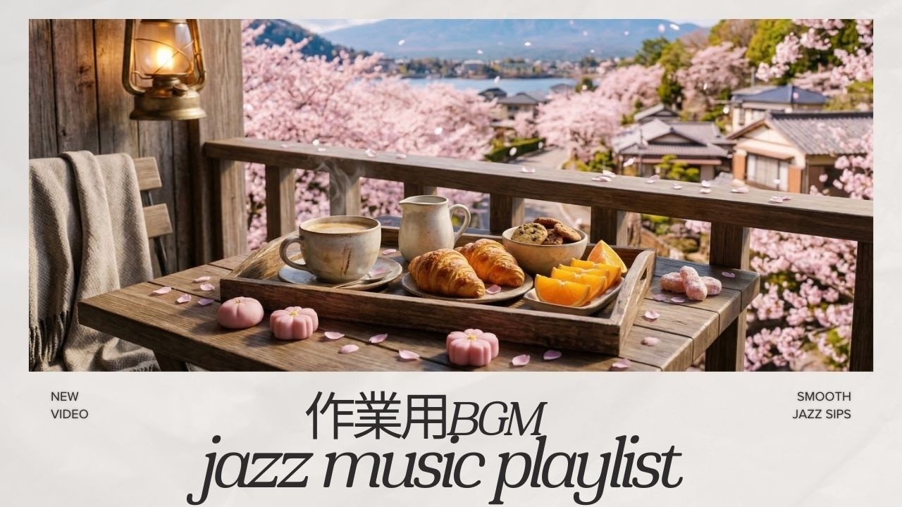 【作業用BGM】穏やかに巡る春ジャズ｜長時間集中を支える春カフェBGM 🌸☕ Spring Jazz for Sustained Focus
