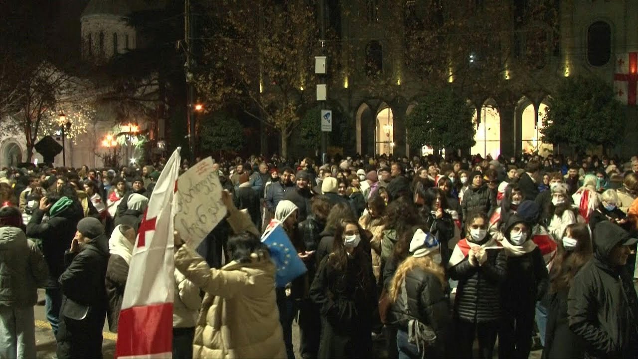Thousands rally in Tbilisi for fifth night of pro-EU protests | AFP